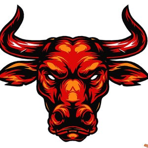 Multilayer Bull SVG DXF Files 3D Layered Plywood or Paper Cut Files