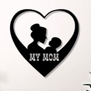Mãe Svg Dxf Png Arquivos, Arquivo de Corte a Laser, Família, Bebê, Criança, Mãe, Arte de Parede para Cnc Laser Plasma Cricut Glowforge