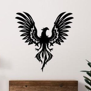 Fichiers vectoriels Phoenix Svg Dxf Png pour Cnc Laser Plasma Cricut Xtool