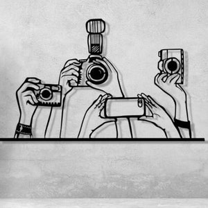 Photo Svg Dxf Files , Laser Cut File , Telephone Photo Machine Selfie Hand For Cnc Laser Plasma Cricut Glowforge