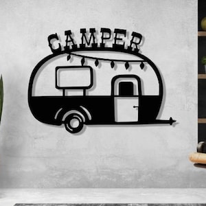 Caravan Svg Dxf Files , Laser Cutting Camping Camper Wall decor or Tshirt Print File For Cnc Laser Plasma Cricut Glowforge