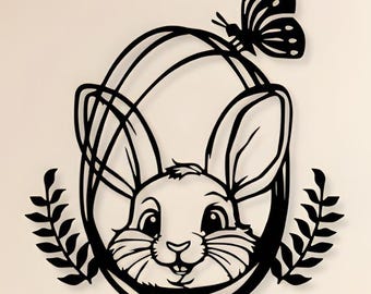 Easter Bunny Trio Svg - Dxf - Vector Art - Digital Download - Laser Cut ...