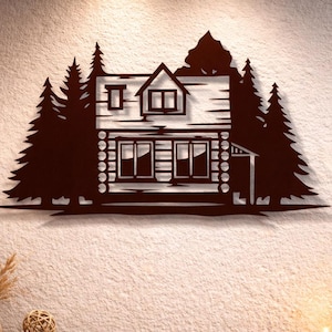 Wood House Svg Dxf Files Chalet Wooden House Vector Cut File for Cnc ...