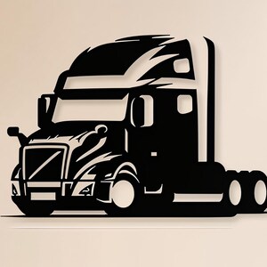 Truck Wall Art Decor, Vector Cut Files (SVG, DXF, PNG)