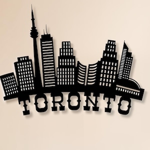 Toronto Skyline SVG DXF PNG, Laser Cut File - Etsy Australia