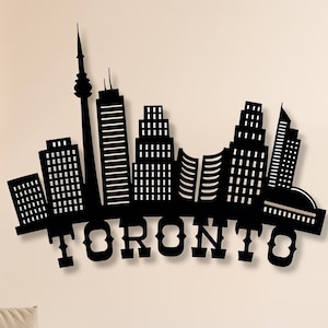 Toronto Svg Dxf Png Files , Laser Cut File , City , Canada , Wall Art , Cricut Vinyl Files , For Cnc Machines