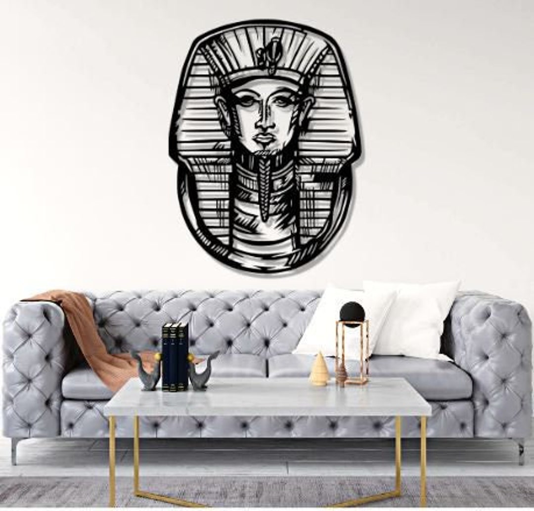 Tutankhamun Svg Dxf Png Files Laser Cut File Egypt Pharaoh Ancient ...