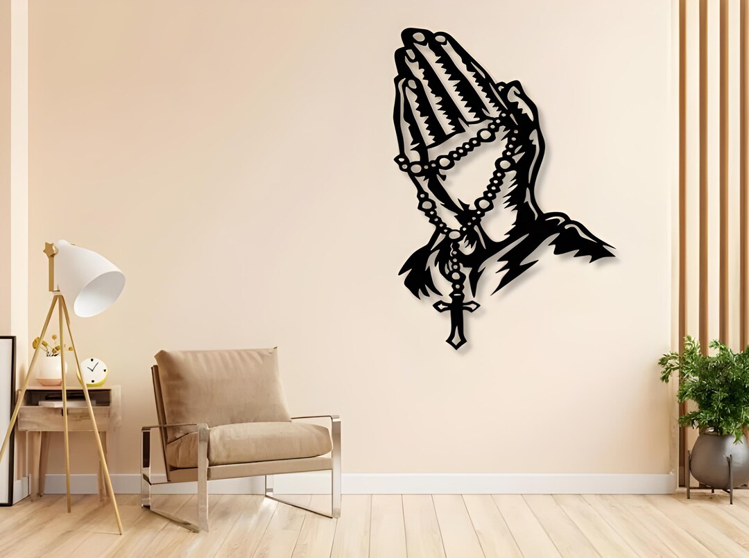 Pyaying Hand Cd R Dxf File Praying Hands SVG DXF, Christian Laser Cut File - Etsy