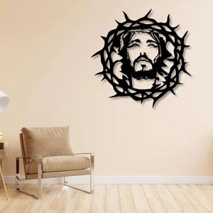 Jesus Svg Dxf Files Jesus Wall Art Cut File Vector For Cnc Laser Plasma Cricut Glowforge Xtool
