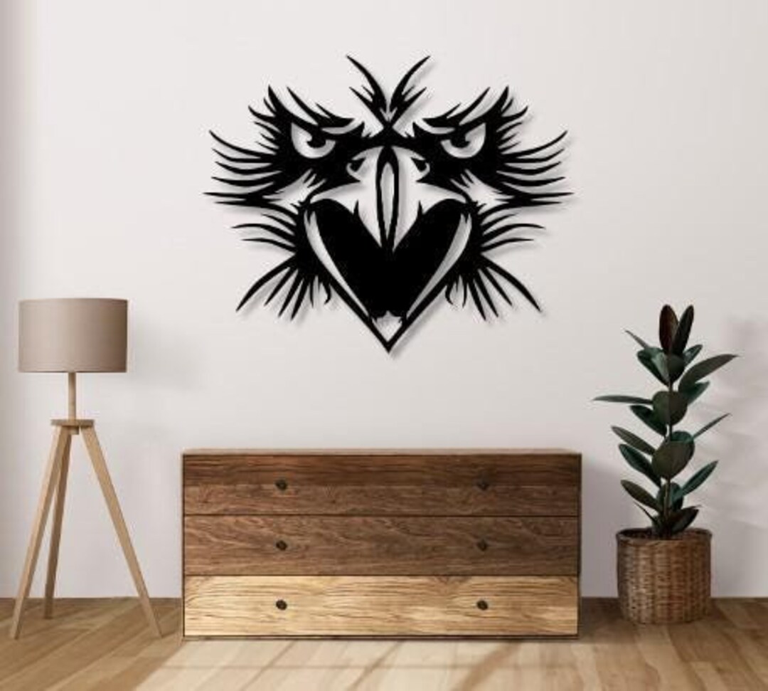 Eagle Face Wall Art, Laser Cut Vector File (SVG, DXF) - Etsy