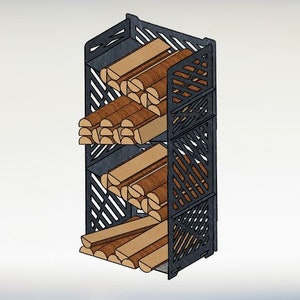 Brennholz-Dxf-Svg-Dateien, Holzlager, Feuer, Holzständer Metallschnitt für Cnc-Laser-Plasma-Maschinen