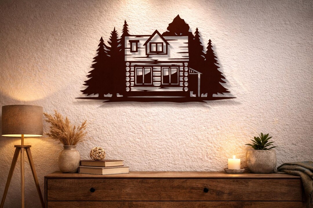 Wood House Svg Dxf Files Chalet Wooden House Vector Cut File for Cnc ...