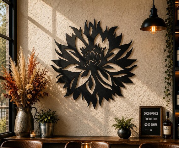 Wild Flower Wall Art (cnc, Laser Cut File - Svg, Dxf, Png) - Etsy