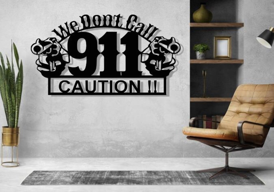 911 Svg Dxf Png Files Laser Cut File We Dont Call Caution Gun - Etsy ...
