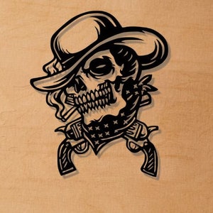 Rascal Svg Cowboy Svg Dxf Png Files Laser Cut File Gangster Rascal Gun Guns Skull ...