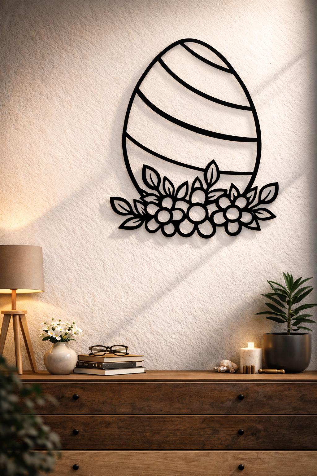 Floral Easter Egg SVG DXF PNG, Laser Cut File - Etsy