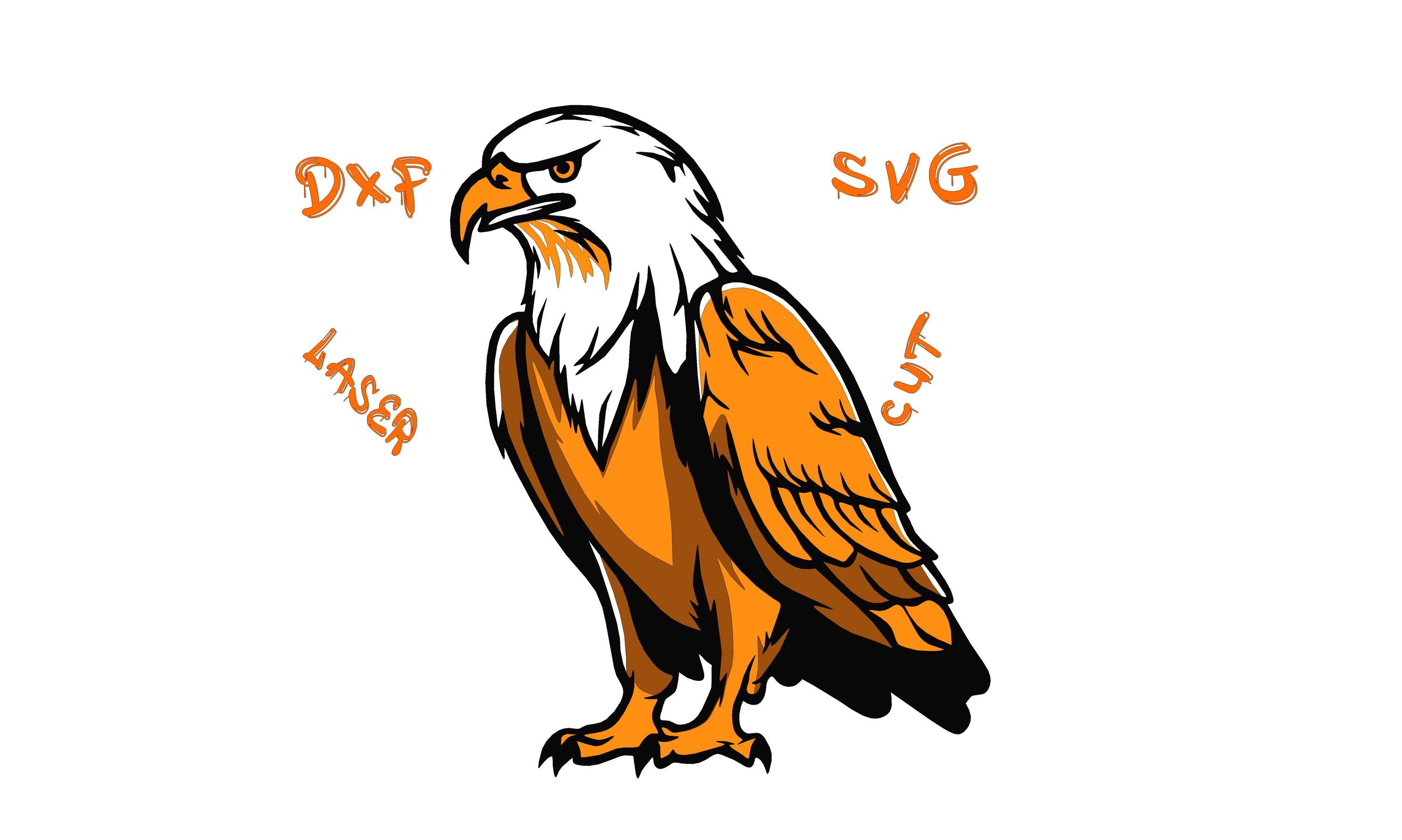 Eagle Multilayer Svg Dxf Files Laser Cut or Cricut Vector File - Etsy