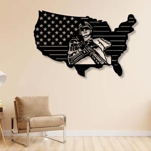 American Soldier Svg Dxf File Laser Cut File Flag USA Special Force Army For Cnc Laser Plasma Glowforge Cricut