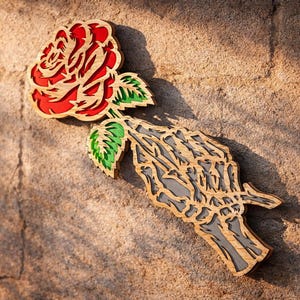 Multilayer Rose Svg Dxf Files 3D Layered Vector Art Cut For Laser Or Cricut