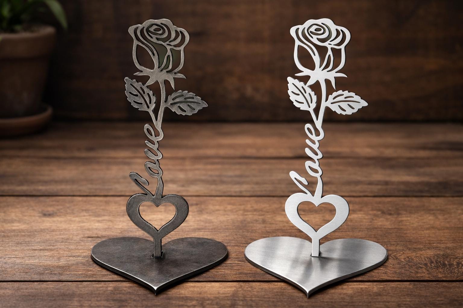 Lot De 20 Décorations Métalliques Fleurs - Couleur Bronze - Neuf - Fabriqué En Allemagne
