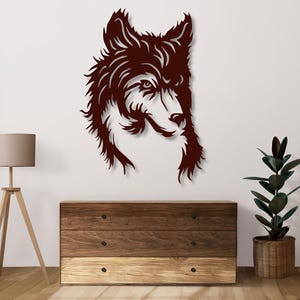 Wolf Face Svg Dxf Files Wall Art Cut File Laser Cut For Cnc Laser Plasma Glwforge Cricut