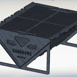 Bbq Dxf Svg Files , Laser Or Plasma Cut File For Cnc  , Firepit , Barbecue , Flat Design Grill Metal