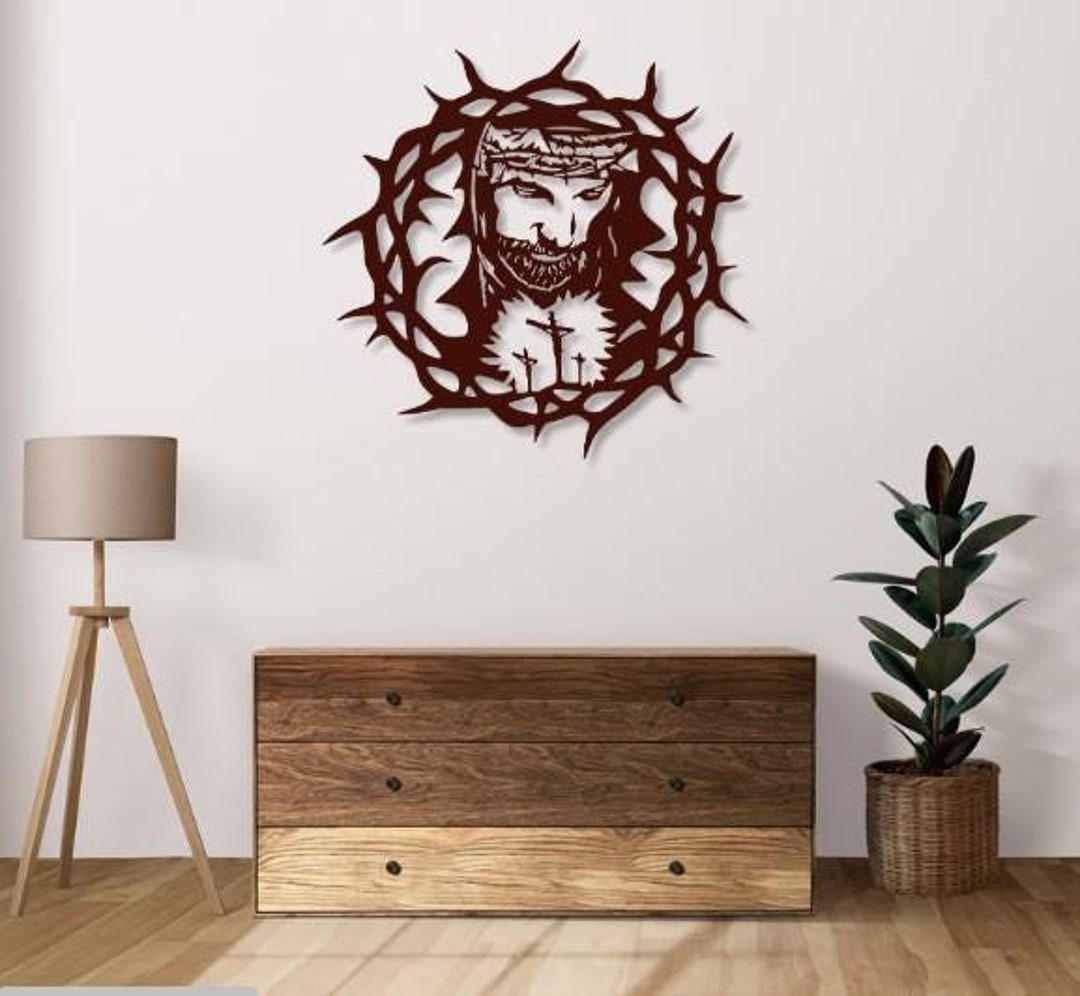 Jesus Cross Svg Dxf Files Jesus Vector Laser Cut File for Cnc Laser ...