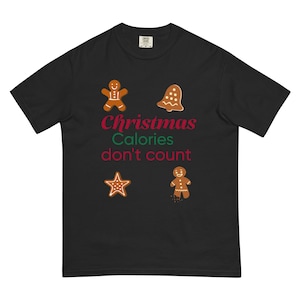Christmas Calories heavyweight t-shirt