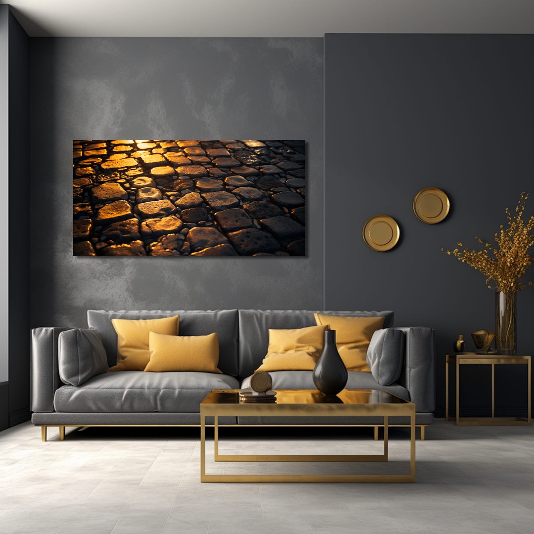 Abstract, Roman Cobblestone. Abstract Roman Canvas, Art, Abstract