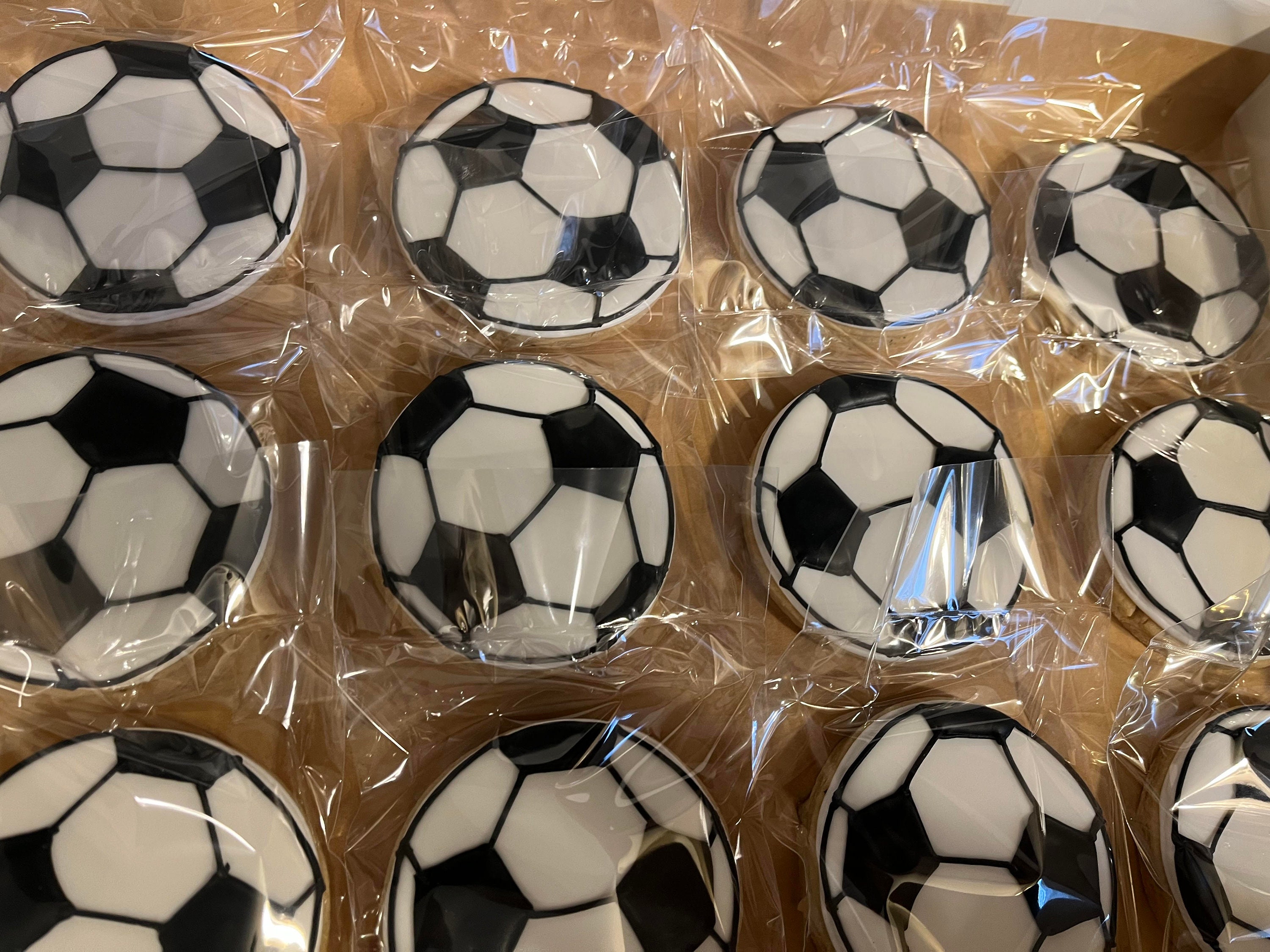 Soccer Ball Cookies Etsy