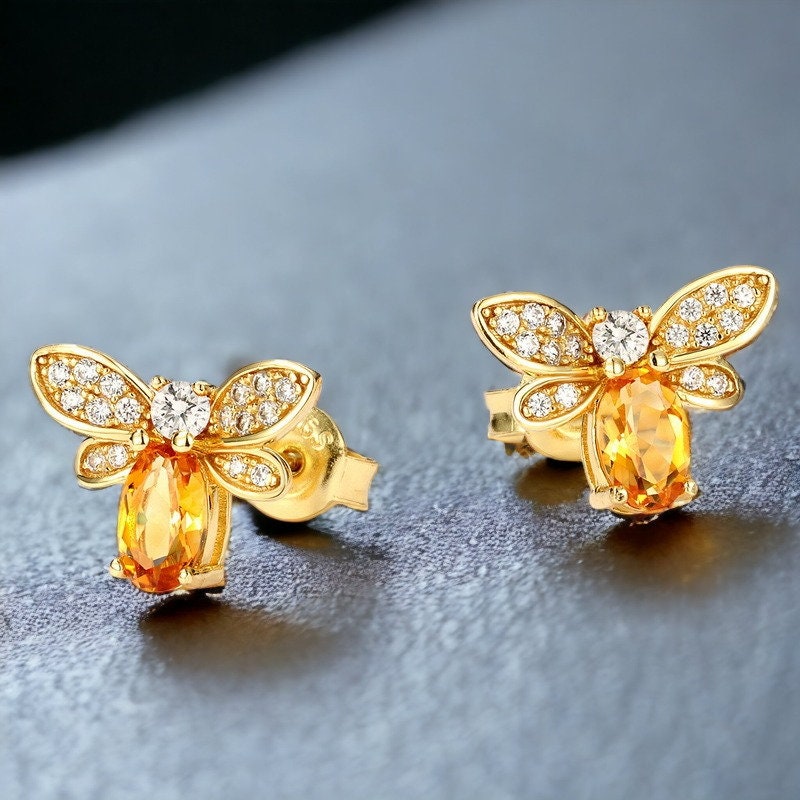 Etsy 2024 citrine earrings