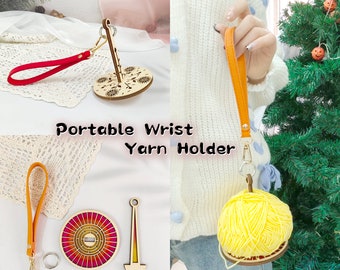 Fête des Mères, Porte-fil portable au poignet, Outils et accessoires de crochet, Support portable pour tricoter le fil au poignet, Cadeau pour maman