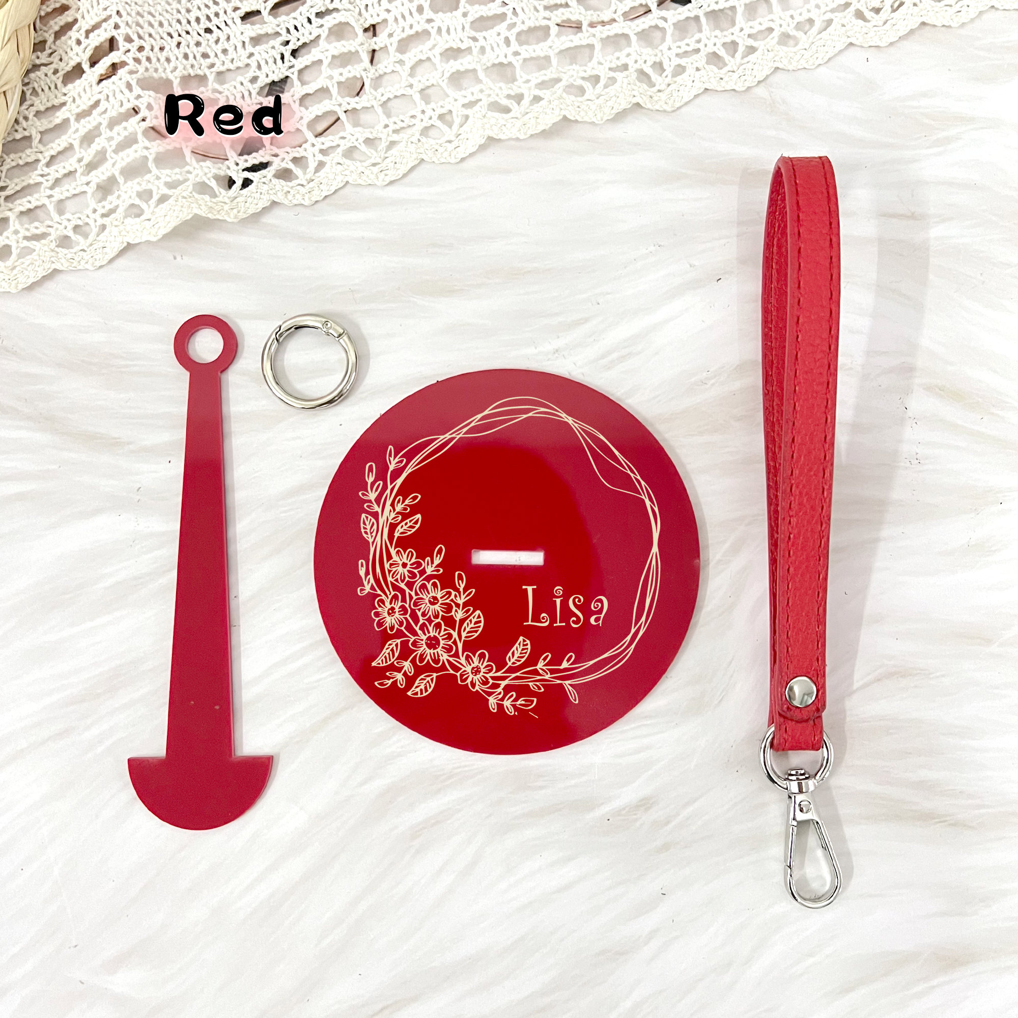 Customized Name Portable Wrist Yarn Holder, Crochet Tools, Portable Wrist Yarn Knitting Stand, Crochet enthusiasts, Gift for Mom/Grandma