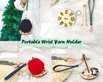 Portable Wrist Yarn Holder,Crochet Tools And Accessories,Portable Wrist Yarn Knitting Stand,Gift for family，Crochet enthusiasts