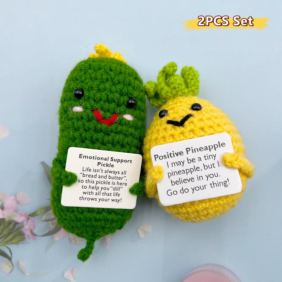 Inspirational Kids Gift,emotional Support Pickle,positive Pineapple