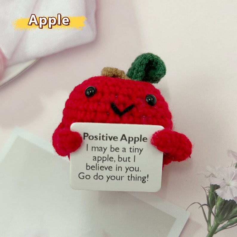 2PCS Crochet Apple/pineapplecute Desk Accessoriesmental Etsy