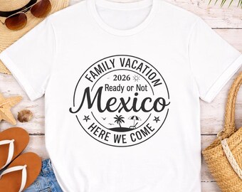 T-shirt familie-uitstapje Mexico vakantie 2026