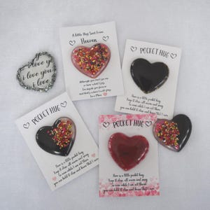 Resin Pocket Heart Hug Token: Thinking of You Gift