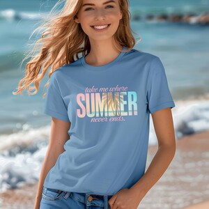 Comfort Colors Beach Shirt, Summer Vacation Tee, Retro Coastal T‑Shirt, Women’s or Men’s Beach Tops, Unisex Summer Shirt, Vacation Gift