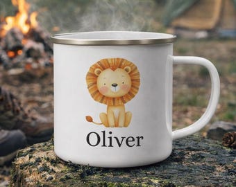 Personalized Enamel Name Cup – Custom Camp Gift