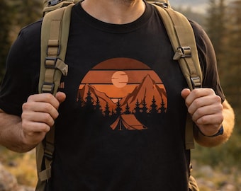 Berg Wandern Shirt, Abenteuer Natur Grafik T-Shirt, Camping Liebhaber Geschenk