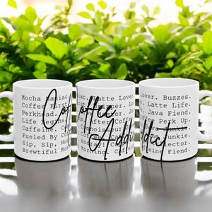 Color Pop Coffee Mug, Unique Ceramic Cup, Coffee Lover Drinkware