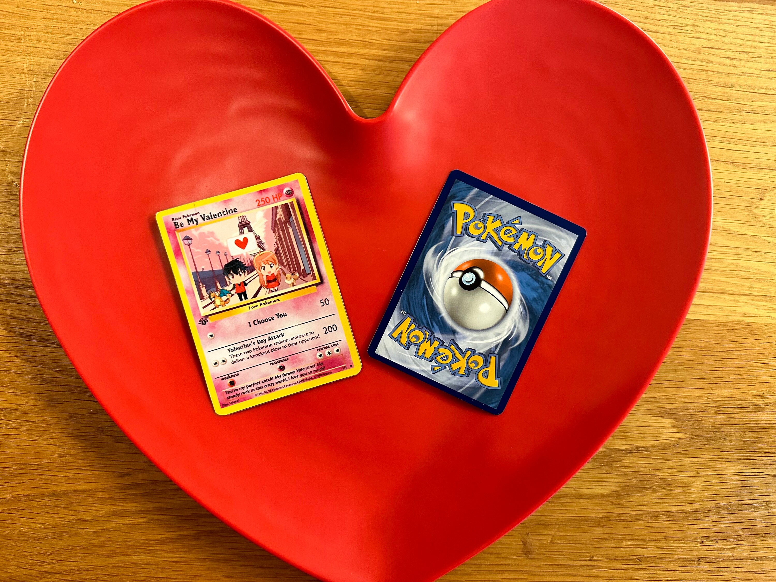 Custom Pokemon Valentine's Day Card, Personalized Pokemon Card, Custom Valentines