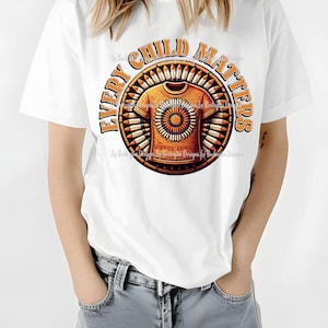 Ogni bambino è importante / Consapevolezza dei popoli indigeni / Voci native / File PNG di arte digitale pronto per la sublimazione / Download immediato