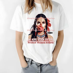 Non più sorelle rubate proteggono donne e ragazze #MMIW / Popoli indigeni / File PNG di arte digitale pronto per la sublimazione / Download immediato