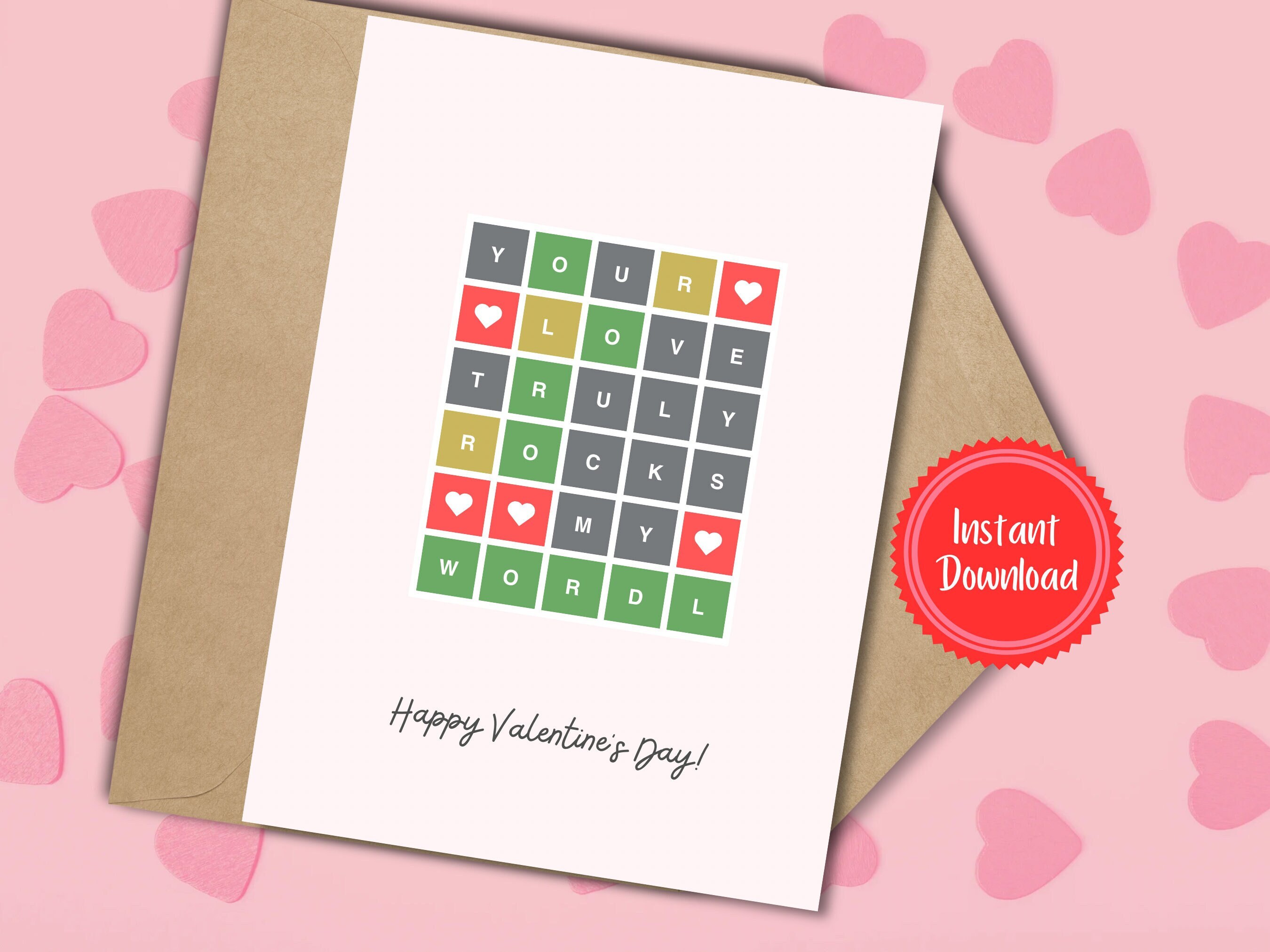 Rock My Wordle Valentines Day Cards, Wordle Valentine Card, Wordle ...