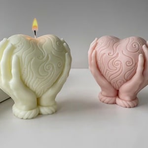 Heart shaped candle | Valentine’s day candle | handmade | custom | wedding favor | engagement | love candle | home decor | heart | gift