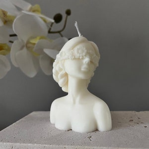 Flower lady candle | unique candle | home decor | aesthetic candles | rose girl | Handmade candle | Women candle | Mother’s day candle |