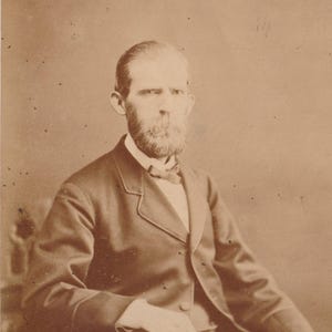 Antique Cabinet Card Real Photograph Gentlemen with Book