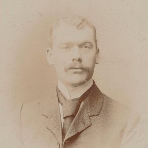 Antique Cabinet Card Real Photograph Handsome Gentlemen